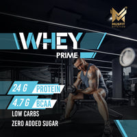 MUSFIT Whey Prime, Chocolate, lifestyle banner