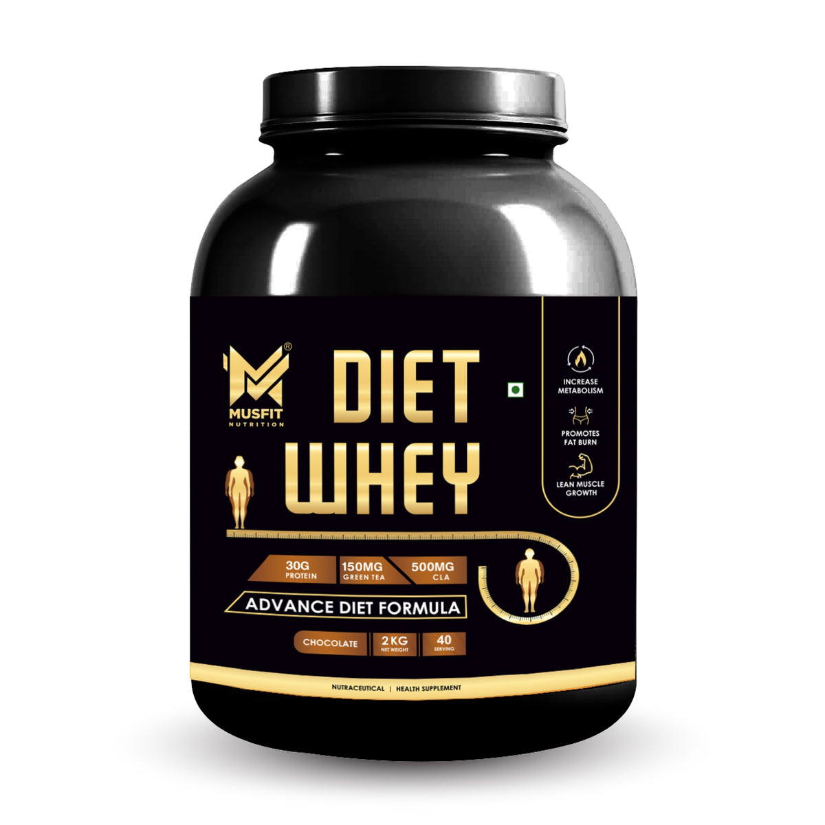 MUSFIT Diet Whey Advance Diet Formula, Chocolate 2 kg, front of pack