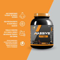 MUSFIT Massive Muscle Lean Muscle Gainer, Chocolate, key benefits