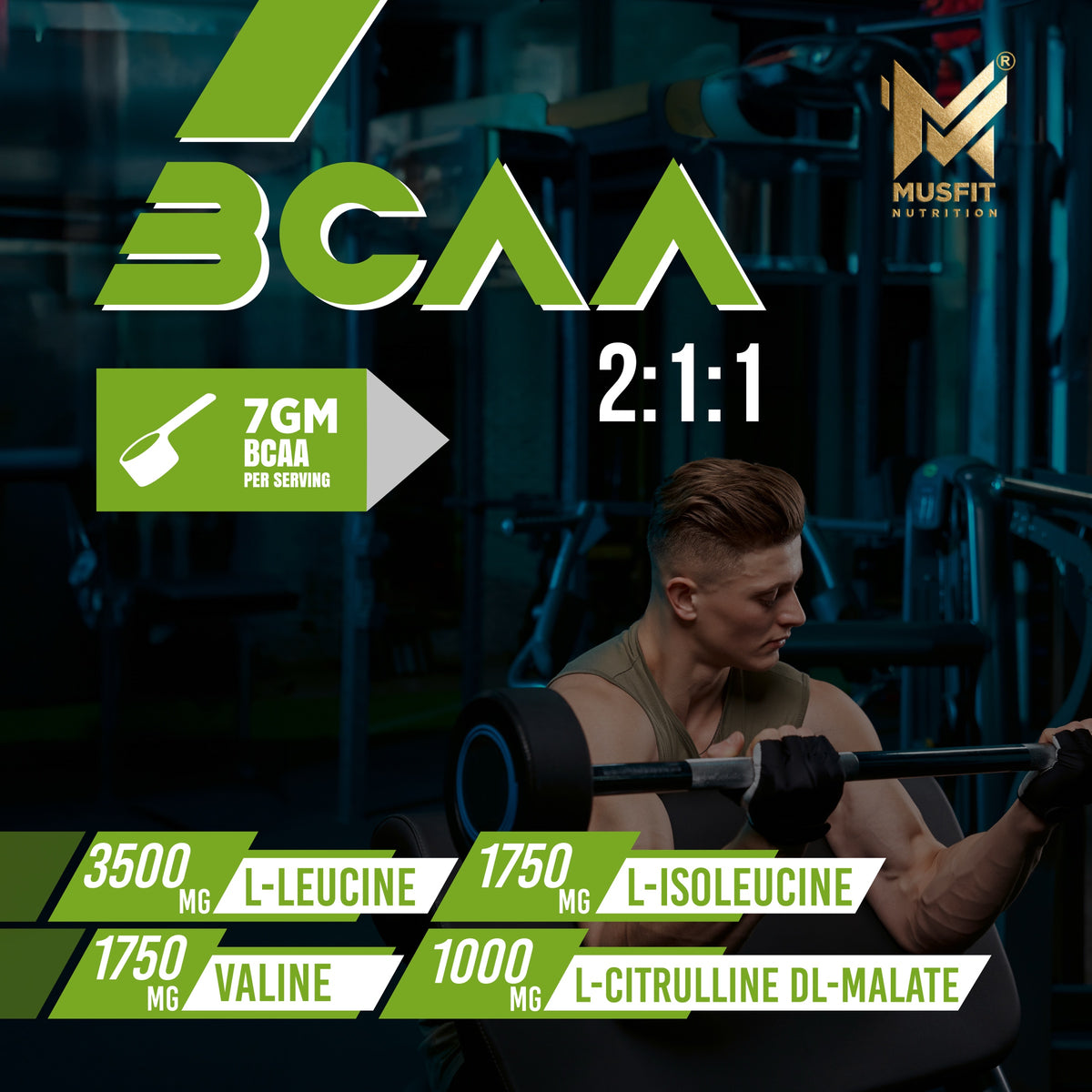 MUSFIT BCAA Prosyn 2:1:1, lifestyle banner