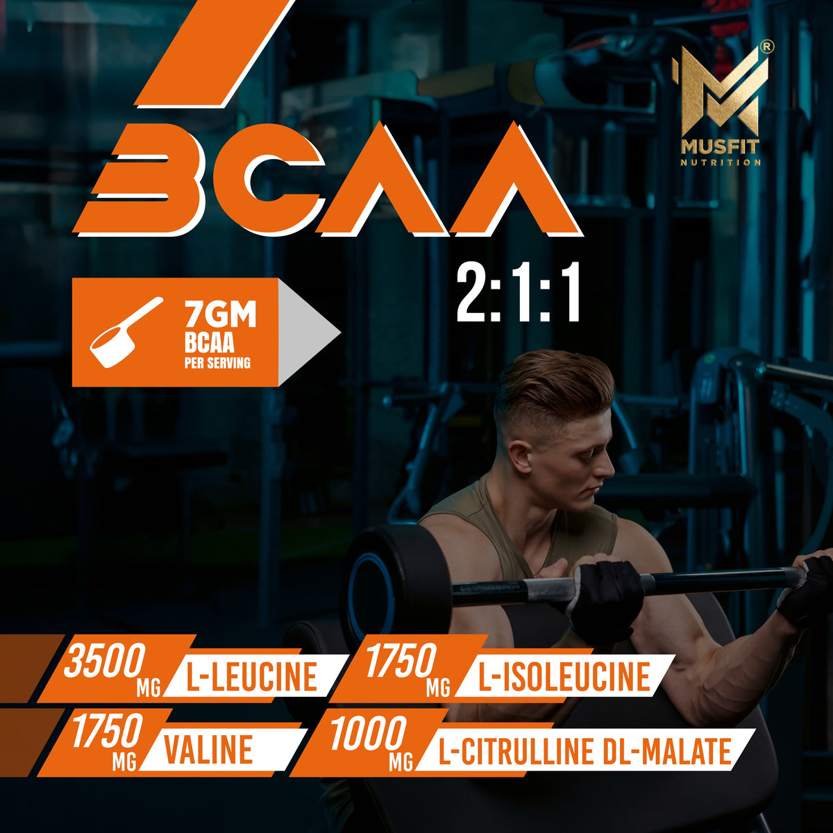 MUSFIT BCAA Prosyn 2:1:1, lifestyle banner