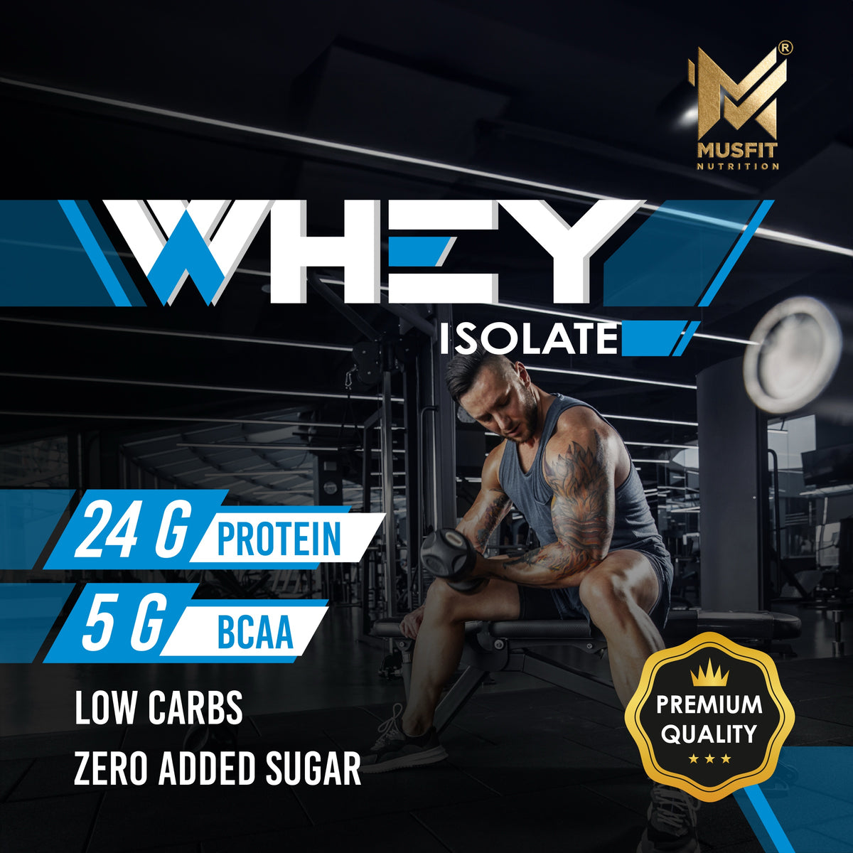 MUSFIT Whey Isolate, banner
