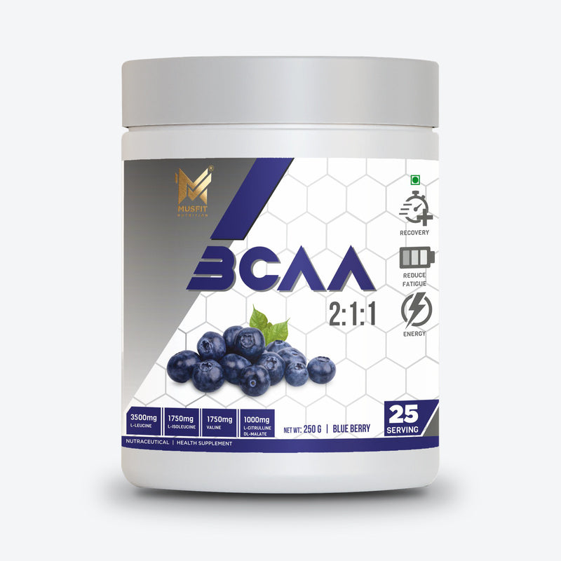 MUSFIT BCAA Prosyn 2:1:1, Blueberry, pack shot