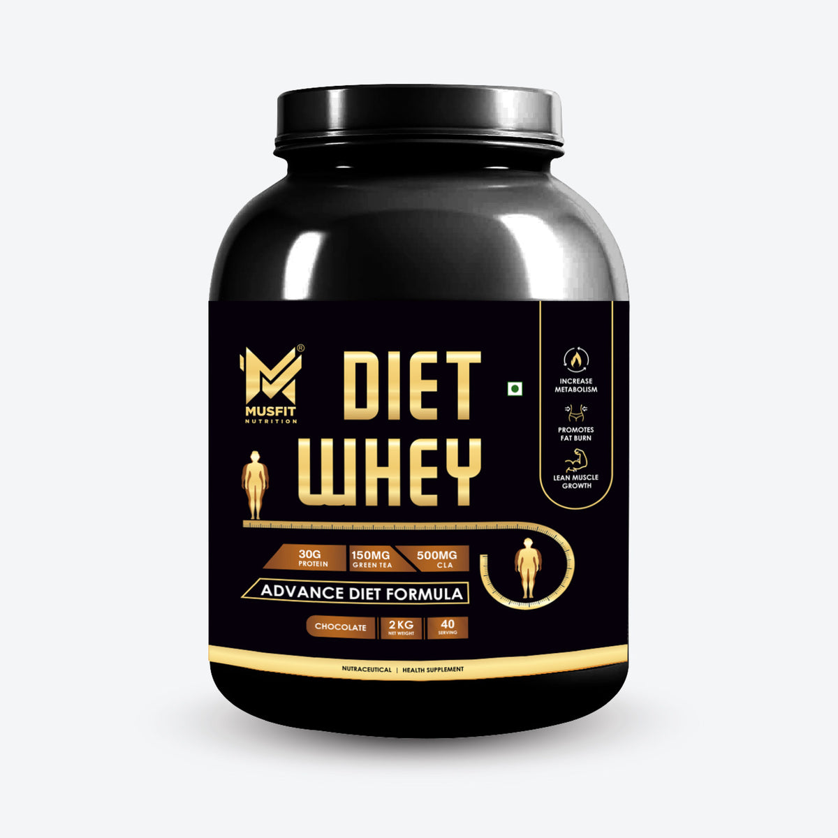 MUSFIT Diet Whey, Chocolate, 2 kg, pack shot