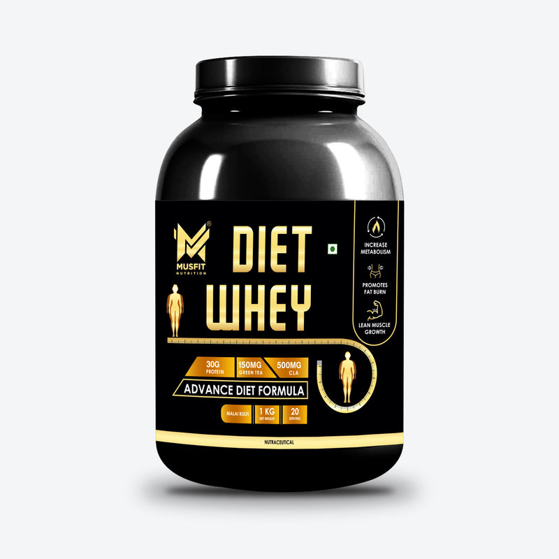 MUSFIT Diet Whey, Malai Kulfi, 1 kg, pack shot